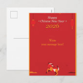 Chinees Nieuwjaar Feestdagenkaart (Voorkant / Achterkant)