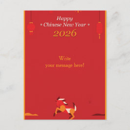 Chinees Nieuwjaar Feestdagenkaart