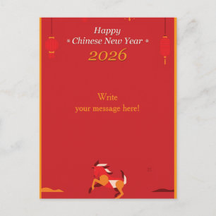Chinees Nieuwjaar Feestdagenkaart