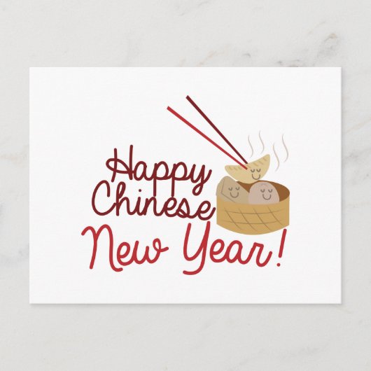 Chinees nieuwjaar feestdagenkaart (Voorkant)