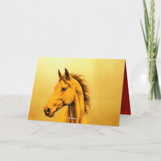 Chinees Nieuwjaar Fire Horse 2026 GC2 Feestdagen Kaart (Achterkant)