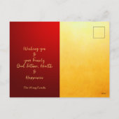 Chinees Nieuwjaar Fire Horse 2026 HPostC1 Feestdagenkaart (Achterkant)