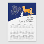 Chinees Nieuwjaar Fire Horse 2026 Kalender (Voorkant)