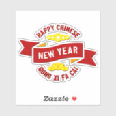Chinees nieuwjaar Gong Xi Fa Cai - Wish Wealth Sticker (Vel)
