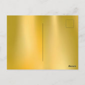 Chinees Nieuwjaar Goud en Rode Paard Briefkaart (Achterkant)