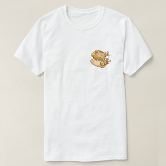 Chinees Nieuwjaar Grappige kat overvloed elk jaar T-shirt (Design voorkant)