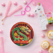 Chinees Nieuwjaar Groene Draak 2024 Origami PPB02 Papieren Kommen (Feest)