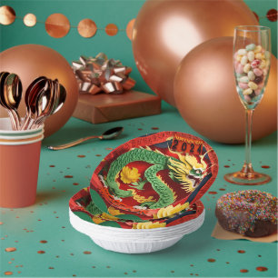 Chinees Nieuwjaar Groene Draak 2024 Origami PPB02 Papieren Kommen