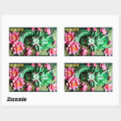 Chinees Nieuwjaar Groene Draak 2024 Origami RecS Rechthoekige Sticker (Vel)