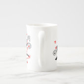 Chinees Nieuwjaar Haan en Boom Porselein Kop (Achterkant)