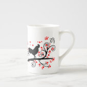 Chinees Nieuwjaar Haan en Boom Porselein Kop (Rechts)