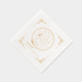 Chinees nieuwjaar | Het jaar van de Snake Napkins Folie Servetten (Rechts)