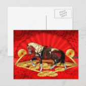 Chinees Nieuwjaar, het jaar van het Briefkaart (Voorkant / Achterkant)