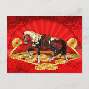 Chinees Nieuwjaar, het jaar van het Briefkaart