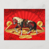 Chinees Nieuwjaar, het jaar van het Briefkaart (Voorkant)