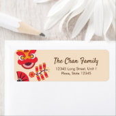 Chinees Nieuwjaar Iconen Adresetiketten Etiket (Insitu)