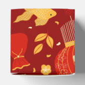  Chinees Nieuwjaar iconen rood en goud Bedankdoosjes (Bovenkant)