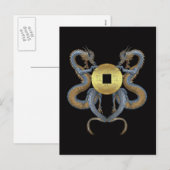 Chinees Nieuwjaar - Jaar van de Draak Feestdagenkaart (Voorkant / Achterkant)