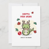 Chinees Nieuwjaar Jaar Van De Draak Japanse Stijl Feestdagenkaart (Voorkant)