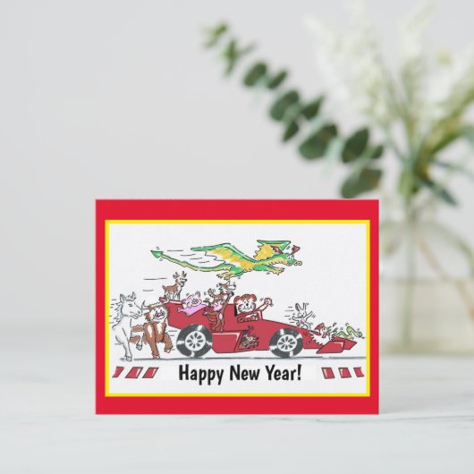 Chinees nieuwjaar - Jaar van het Briefkaart van de (Staand voorkant)