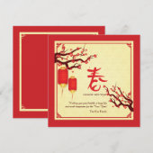 Chinees Nieuwjaar Kaarten (Voorkant / Achterkant)