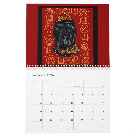 Chinees nieuwjaar kalender (Jan 2026)