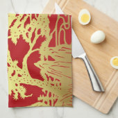 Chinees nieuwjaar keukenhanddoek #thea (Quarter Fold)