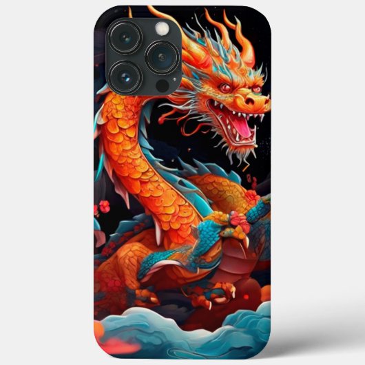 Chinees Nieuwjaar kleurrijke draak Case-Mate iPhone Case (Achterkant)