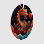 Chinees Nieuwjaar kleurrijke draak Ornament (voorkant)