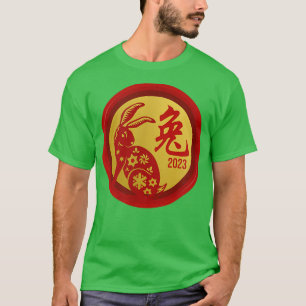 Chinees nieuwjaar konijn 2023 Gelukkig Chinees T-shirt