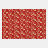 Chinees nieuwjaar konijn 2023 inpakpapier vel (Voorkant 2)