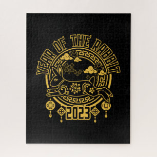 Chinees nieuwjaar konijn 2023 legpuzzel