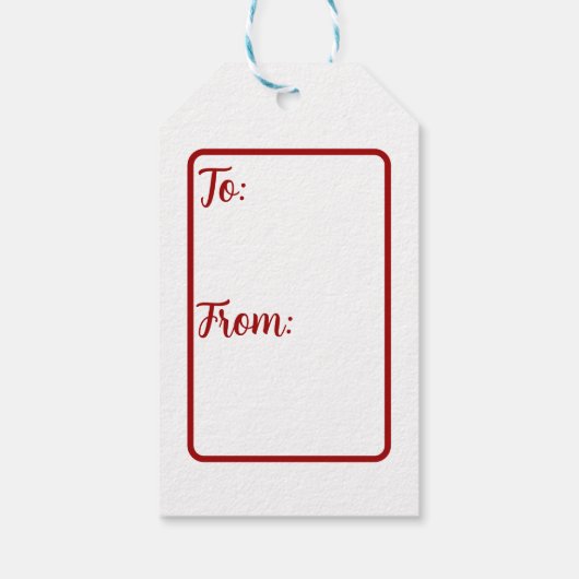 Chinees Nieuwjaar Konijn Gift Label Cadeaulabel (Achterkant)