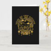 Chinees nieuwjaar konijn kaart (Gele Bloem)