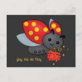 Chinees nieuwjaar Ladybug Firecrackers Briefkaart (Voorkant)