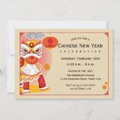 Chinees Nieuwjaar Leeuw Dancer Kaart (Voorkant)