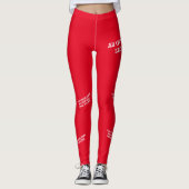  Chinees Nieuwjaar Leggings Rood (Voorkant)