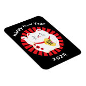 Chinees Nieuwjaar Lucky Cat 2025 Magneet (Rechterzijde)