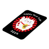 Chinees Nieuwjaar Lucky Cat 2025 Magneet (Linkerzijde)