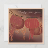 Chinees nieuwjaar Lucky Feestdagenkaart (Voorkant)