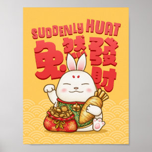 Chinees Nieuwjaar Lucky Rabbit Poster