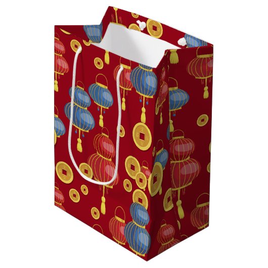 Chinees Nieuwjaar Medium Cadeauzakje (Voorkant Gekanteld)