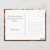 Chinees Nieuwjaar met houten draak Briefkaart (Achterkant)