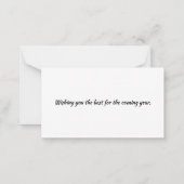 Chinees nieuwjaar notitiekaartje (Achterkant)