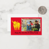 Chinees nieuwjaar notitiekaartje (Voorkant / Achterkant in situ)