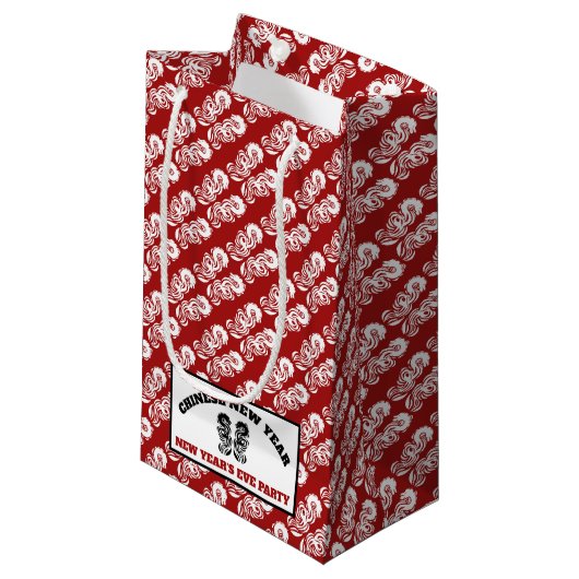 Chinees nieuwjaar Oriental Dragon Klein Cadeauzakje (Voorkant Gekanteld)