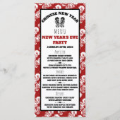 Chinees nieuwjaar Oriental Dragon Menu (Voorkant)