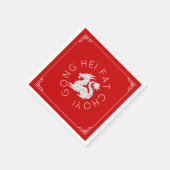 Chinees Nieuwjaar Origami Dragon servetten (Hoek)