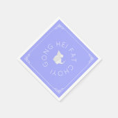 Chinees nieuwjaar origami Rat, licht Servet (Hoek)