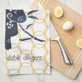 Chinees nieuwjaar Ox dierentuin 2021 Theedoek (Quarter Fold)